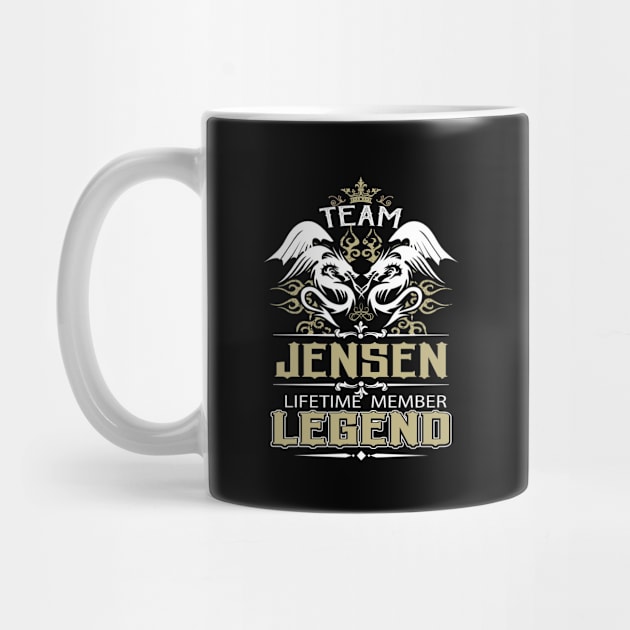 Jensen Name T Shirt -  Team Jensen Lifetime Member Legend Name Gift Item Tee by yalytkinyq